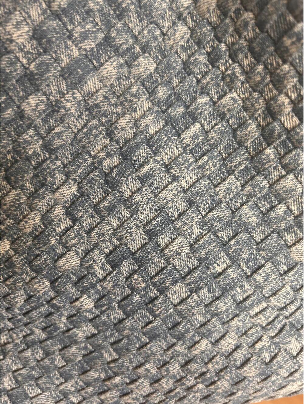 Bohemian Large Bag Features a Distinctive Woven Denim Texture. - Picture 4 of 6